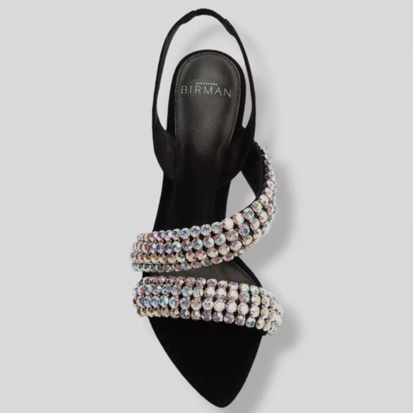 Alexandre Birman Rhinestone Slingback Strappy Heeled Sandals Size: 37 💎💧💦🦋 - Picture 2 of 11